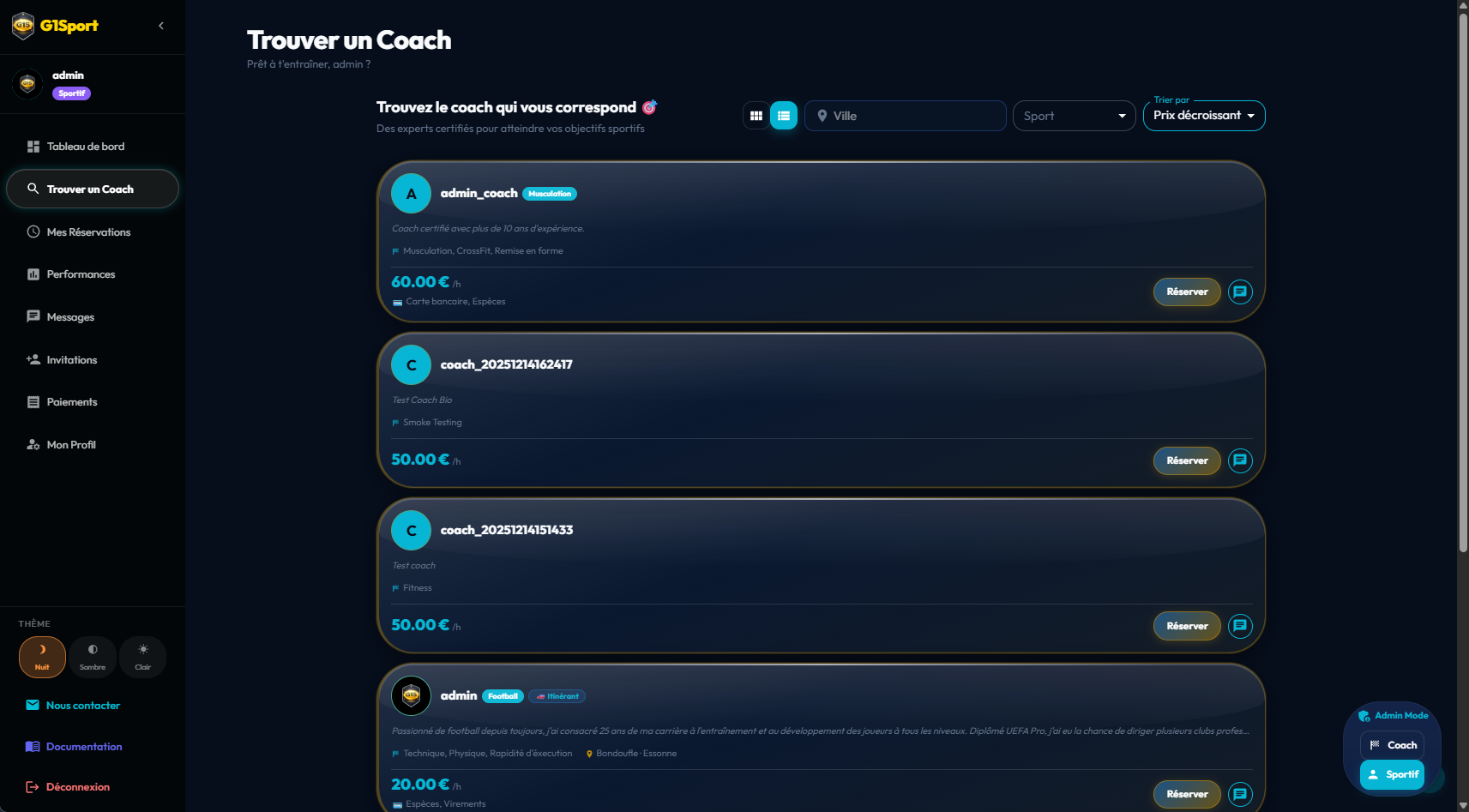 Trouver un coach